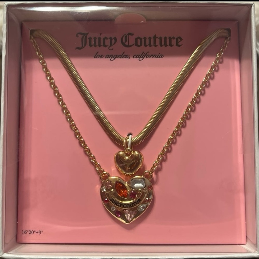 Juicy couture layered necklace